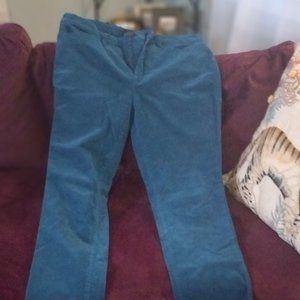 Talbot's Turquoise Corduroy Jeans, size 12P, pre-owned
